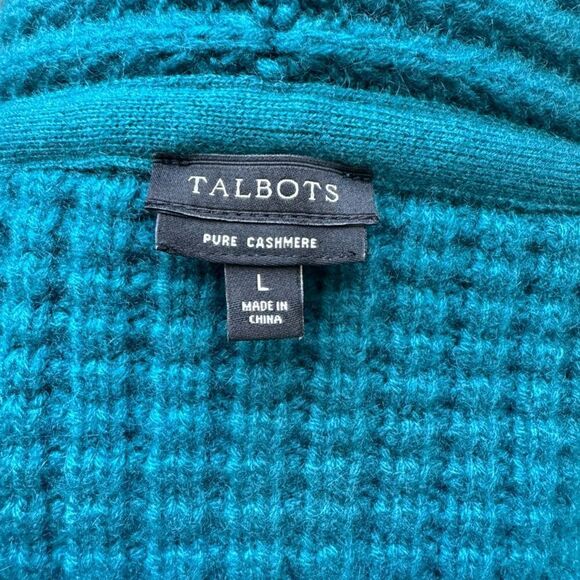 Talbots Women's Cardigan 100% Cashmere Size L - Picture 12 of 12
